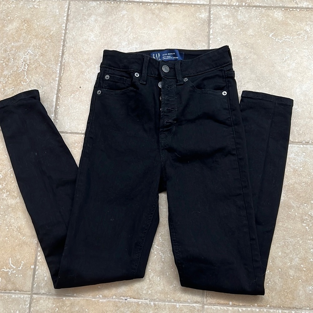 Gap sky high button front skinny Jean